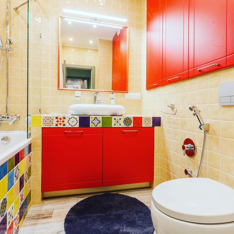 Vip 2 Rooms 75M2 Center Of Obolon Near River Side 基輔 外观 照片